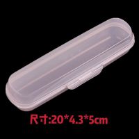 装筷子的盒子便携式勺叉盒学生收纳盒空儿童外出塑料餐具盒居居家 透明白