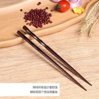 中式铁木火烧日式筷子天然实木质尖头筷子茶艺家用餐具5双10双 猪血柴木筷[火烧工艺] 5双