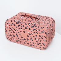 内衣包旅行大容量文胸收纳包衣物整理袋便携袜子内裤女学生收纳袋 双层-豹纹