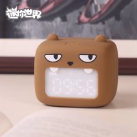 迷你世界智能会说话小闹钟学生儿童充电款送装扮兑换卡迷萌小闹钟 熊孩子款小闹钟送装扮兑换卡