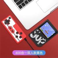 sup掌上游戏机400款游戏儿童经典怀旧便宜学生便携双人充电游戏机 【400合一超高清屏】黑色 单手柄1个【不含游戏机】