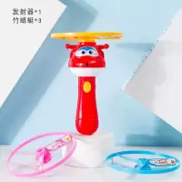 超级飞侠乐迪竹蜻蜓飞行发射器儿童飞天仙子幼儿园户外弹射玩具 飞天竹蜻蜓
