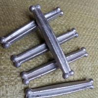 铅坠撒网铅坠网坠子铅网坠撒鱼网坠渔网坠手抛网坠网脚坠子大头坠 大头8公分1.25两一斤约8个