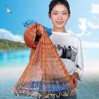 南极人大飞盘撒网手网手撒网老式钢拉丝大飞盘式撒网手抛网圆盘鱼 直径3.0米*高1.5米 轮胎线[钢坠]
