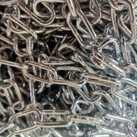 镀锌铁链撒网链条网坠渔网配件护栏秋千链条铁圈坠子拴狗链 方形链条