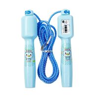 跳绳子小学生卡通计数跳绳儿童喜爱麻花跳绳中小学幼儿园跳绳 1根蓝色