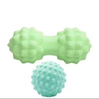 按摩球筋膜球花生球体态大师双球瑜伽球腰背放松足底放松按摩球 松花绿(送收纳袋) 一个刺球