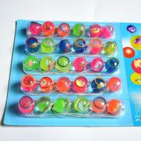 热卖儿童小学生玩具弹力跳跳球橡胶线球吊板挂板玩具30个装 带绳弹力跳跳球 5个装[图案随机]