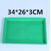 狗笼托盘宠物托盘狗尿盘宠物大号接粪盘狗厕所加厚兔子猫笼狗托盘 34*26*3CM 蓝色