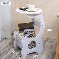 迷你茶几现代简约咖啡桌欧式客厅小圆桌子边几卧室阳台休闲杂志桌 迷你型 床头柜 组装