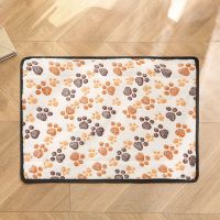 狗狗凉席可拆洗宠物垫子夏季猫咪睡垫四季通用狗窝中大型狗笼垫子 四季两面垫(狗爪) 20*15cm 一斤内