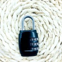 密码锁挂锁宿舍柜子行李箱旅行学生书包小锁防水金属挂锁健身房锁 酒桶黑色