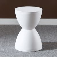 北欧创意王子凳现代矮凳换鞋圆凳儿童椅凳子浴室家用塑料凳胶凳子 白色 4把及以上数量(单价)颜色可混搭