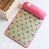 芝小麻 松软凉爽猫咪凉垫夏季冰丝枕头猫睡垫降温不沾毛宠物凉席 粉色凉席款