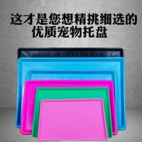 宠物狗笼托盘接尿盘塑料加厚鸟笼接粪盘狗厕所鸡鸭笼底盘兔笼便盆 黑色 长34*宽26*高3CM