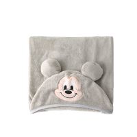 儿童披风学生午睡毯空调毯儿童披肩四季通用毯子盖毯 浅灰 小码适合身高70-120cm