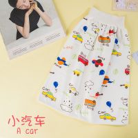 隔尿裙姨妈防漏老人尿裤可洗防水老年人防尿床神器大人尿布女大童 隔尿裙-小汽车 L码(建议4-9岁使用)