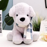 可爱围巾小熊小狗公仔小羊布娃娃小猪毛绒玩具安抚玩偶少女心礼物 围巾系列 22厘米小狗