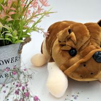 汽车摆件沙皮狗竹炭包毛绒玩具车载装饰品可爱趴趴狗车内饰品公仔 26厘米普通款 黄色