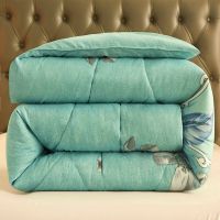 被子冬被加厚保暖冬季被子双人被春秋被空调被单人宿舍被子棉被褥 新款-绿色 150*200cm[2斤春秋被]