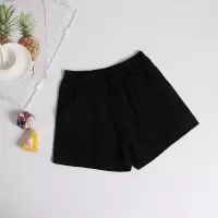 女童短裤夏季薄款新款外穿裙裤儿童裤子女大童夏装宝宝女孩阔腿裤 黑色 100