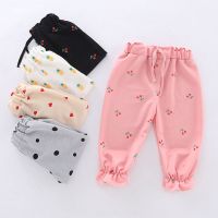 0-6岁女童防蚊裤2021新款女宝宝冰丝灯笼裤儿童薄款外穿长裤洋气2 随机款拍下随机发货不能指定 73 身高66-73c
