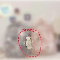 日系ins风暗黑系书包女高中校园大容量背包大学生工装风双肩包男 腮红小熊一个