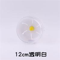 仓鼠跑轮玩具滚轮静音支架金丝熊蜜袋鼯用品大号21cm跑步轮子跑球 直径12cm 宽6cm[透明白]