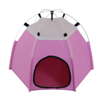 猫窝冬季保暖猫咪帐篷封闭式猫床猫屋别墅小狗窝四季通用猫咪用品 粉色 60x60x48
