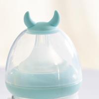 新生儿宝宝玻璃奶瓶防摔防呛奶防胀气牛宝宝喝水喝奶玩具小奶瓶 120ml奶嘴一个