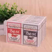 6副 Best密蜂555扑克 休闲娱乐扑克 德州扑克 Best Playing Cards 颜色随机 6副价