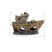 鱼缸假山造景装饰小摆件客厅水草虾缸套餐海底世界水族箱大型全套 迷尔船