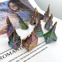 铋矿石 铋晶体稀有金属化学元素收藏标本矿标送礼摆件饰品 送瓶子-10-15克