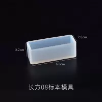 怡芙DIY水晶滴胶模具 植物干花昆虫镜面标本模具正方形长方形圆形 长方08标本模具