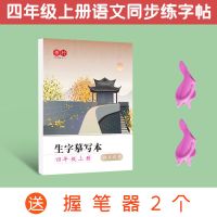字帖小学生1-9年级上下册语文课文同步生字摹写2-3-4-5-6-7-8练字 生字摹写本四年级上 收藏送握笔器帮助您的孩