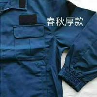 二手秋冬厚工作服蓝色套装男士长袖外套工地机修焊工干活民工劳保 上衣(厚款4个口袋) 165/8488-高165体型瘦