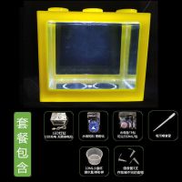 海月水母活物赤月活体儿童节生日礼物梦幻神奇海水养殖海洋小宠物 黄缸白光+维护包(无水母)