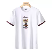 小蜜蜂刺绣短袖T恤男2021潮流韩版宽松冰丝短袖冰丝百搭白色t恤男 白色 M
