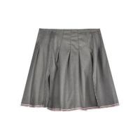 学院风jk衬衣制服套装女夏季2020年新款开叉百褶半身裙两件套裙子 短裙【不送领带】 S