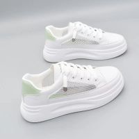 PLOVER啄木鸟网面透气板鞋女学生小白鞋韩版百搭2021春夏季新款is 绿色(网面) 35 脚胖脚宽建议拍大一码