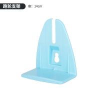 仓鼠跑轮玩具静音支架滚轮金丝熊刺猬用品大号21cm跑步轮子跑球 跑轮支架-蓝色