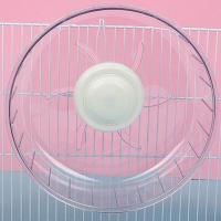 狮子座仓鼠超大静音跑轮金丝熊转轮支架跑步机透明24CM跑轮 24CM不带支架