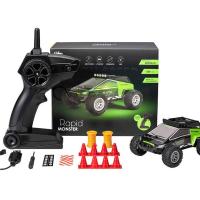 迷你漂移高速车特斯拉儿童玩具遥控车1:32全比例男孩遥控越野赛车 (绿色)高速遥控车 标准版一块电池玩耍20分钟