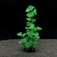 鱼缸造景中号仿真塑料花草水草水族箱用品仿真植物海草草摆件 A款小号绿色