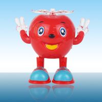 会唱歌跳舞的钢铁侠跳舞机器人玩具大黄蜂灯光儿童婴儿玩具1到6岁 正品小苹果-灯光+音乐 [彩盒装]不带电池