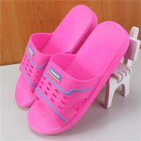 厚底拖鞋男士特大号加肥大码耐磨防滑浴室洗澡夏季一字外穿凉拖女 枚红色[厚底防滑815A] 36-37适合36-35脚穿