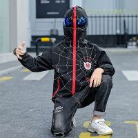 奥特曼衣服男孩秋季帅气儿童风衣2021新款男童春秋外套蜘蛛侠 黑色 01款 110