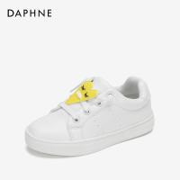 Daphne达芙妮春新款柔软舒适女童板鞋休闲防滑耐磨中大童小白鞋