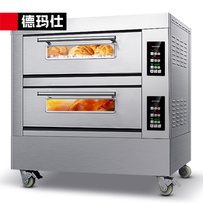 德玛仕(DEMASHI)大型烘焙烤箱商用 烤鸡翅烤全鸡披萨面包蛋糕电烤箱大容量 两层四盘EB-J4D-Z(380V电压)