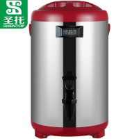 圣托(Shentop)不锈钢奶茶保温桶商用 凉茶饮料冷热桶数码显示温度 奶茶店果汁豆浆桶 STN-T10B